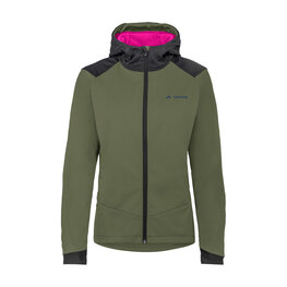 VAUDE Cyklistická vetruodolná bunda - QIMSA SOFTSHELL - zelená