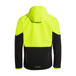 VAUDE Cyklistická vetruodolná bunda - QIMSA SOFTSHELL - čierna/žltá