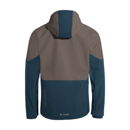 VAUDE Cyklistická vetruodolná bunda - QIMSA SOFTSHELL - hnedá/modrá