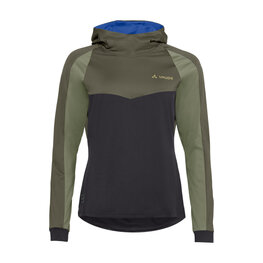 VAUDE Cyklistický dres s dlhým rukávom zimný - QUIMSA LS - zelená/čierna