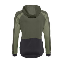 VAUDE Cyklistický dres s dlhým rukávom zimný - QUIMSA LS - zelená/čierna