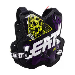 LEATT chránič na chrbát a hrudník - CHEST PROTECTOR 1.5 TORQUE - čierna/žltá/biela