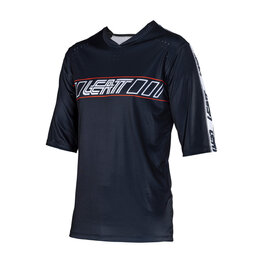 LEATT Cyklistický dres s krátkym rukávom - MTB ENDURO 3.0 - čierna