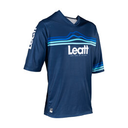 LEATT Cyklistický dres s krátkym rukávom - MTB ENDURO 3.0 - modrá