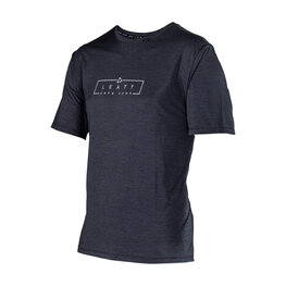 LEATT Cyklistický dres s krátkym rukávom - MTB TRAIL 1.0 - čierna