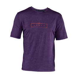LEATT Cyklistický dres s krátkym rukávom - MTB TRAIL 1.0 - fialová