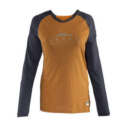 LEATT Cyklistický dres s dlhým rukávom letný - MTB ALL MOUNTAIN 3.0 W - hnedá