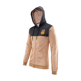 LEATT mikina - PREMIUM - hnedá/čierna