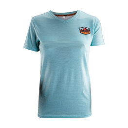 LEATT Cyklistické tričko s krátkym rukávom - PREMIUM W - modrá