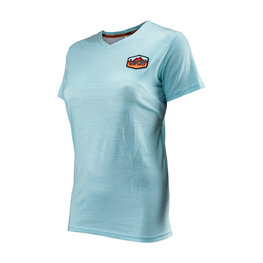 LEATT Cyklistické tričko s krátkym rukávom - PREMIUM W - modrá