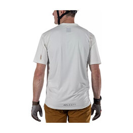 LEATT Cyklistický dres s krátkym rukávom - MTB TRAIL 1.0 X-FLOW - šedá