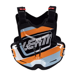LEATT chránič na chrbát a hrudník - CHEST PROTECTOR TORQUE 1.5 - čierna/oranžová