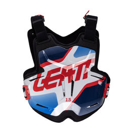 LEATT chránič na chrbát a hrudník - CHEST PROTECTOR TORQUE 1.5 - čierna/modrá