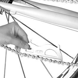 SUPER B meradlo - CHAIN CHECKER/HOOK TB-3326 - strieborná