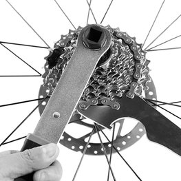 SUPER B bič na kazety - FREEWHEEL TURNER TB-FW10 - strieborná/čierna