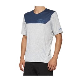 100% SPEEDLAB Cyklistický dres s krátkym rukávom - AIRMATIC - šedá/modrá