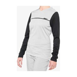 100% SPEEDLAB Cyklistický dres s dlhým rukávom letný - RIDECAMP W - šedá/čierna