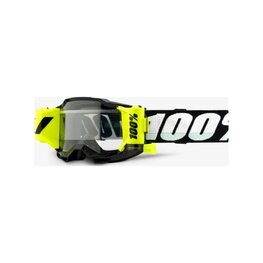 100% SPEEDLAB Cyklistické okuliare - ACCURI 2 JR FORECAST - čierna/biela/žltá