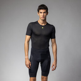 ALÉ Cyklistické nohavice krátke bez trakov - CORSA PRAGMA - čierna