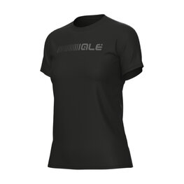ALÉ Cyklistické tričko s krátkym rukávom - T-SHIRT - čierna