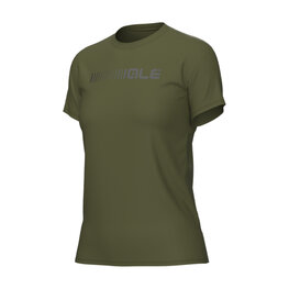 ALÉ Cyklistické tričko s krátkym rukávom - T-SHIRT - zelená