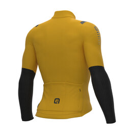 ALÉ Cyklistický dres s dlhým rukávom zimný - WARM RACE 2.0 R-EV1 - žltá