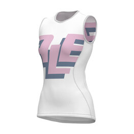 ALÉ Cyklistické tričko s krátkym rukávom - INTIMO MULTIVERSO - biela