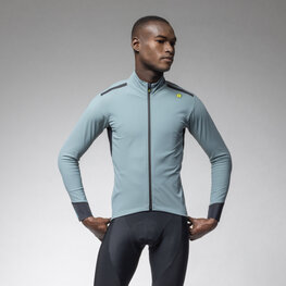 ALÉ Cyklistická vetruodolná bunda - KLIMATIK K-TORNADO - svetlo modrá