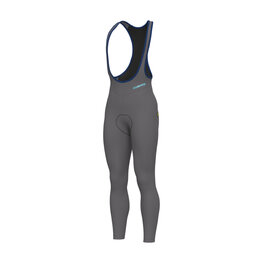 ALÉ Cyklistické nohavice dlhé s trakmi - KLIMATIK K-ATMO - svetlo modrá