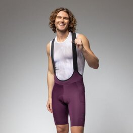 ALÉ Cyklistické nohavice krátke s trakmi - GRAVEL-PRO OFF ROAD - - fialová