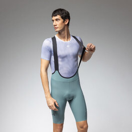 ALÉ Cyklistické nohavice krátke s trakmi - GRAVEL-PRO OFF ROAD - - zelená