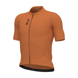 ALÉ Cyklistický dres s krátkym rukávom - COLOR BLOCK PRAGMA - oranžová