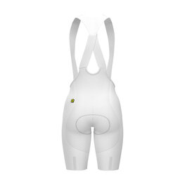 ALÉ Cyklistické nohavice krátke s trakmi - VOLTAGE R-EV1 - biela