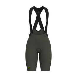 ALÉ Cyklistické nohavice krátke s trakmi - VOLTAGE R-EV1 - zelená