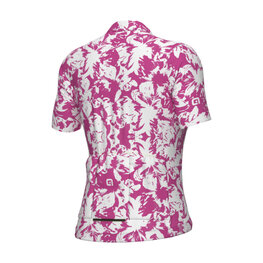 ALÉ Cyklistický dres s krátkym rukávom - ESSENZA PRAGMA - biela/ružová