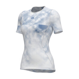 ALÉ Cyklistické tričko bez rukávov - ATMOSFERA INTIMO - biela/svetlo modrá