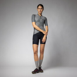 ALÉ Cyklistický dres s krátkym rukávom - KRAKATOA OFF ROAD - GRAVEL - šedá