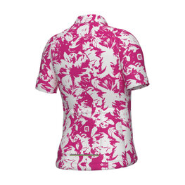ALÉ Cyklistický dres s krátkym rukávom - ESSENZA KID - ružová/biela
