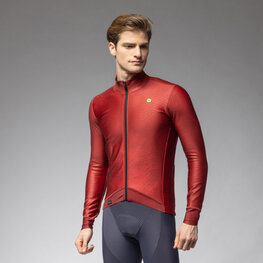 ALÉ Cyklistická zateplená bunda - PR-E FAN - červená