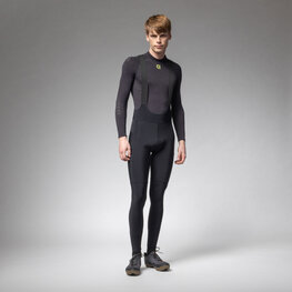 ALÉ Cyklistické nohavice dlhé s trakmi - STONES CARGO 2.0 - čierna