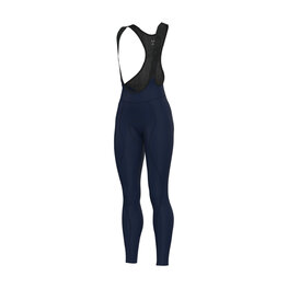 ALÉ Cyklistické nohavice dlhé s trakmi - PRAGMA WINTER - modrá