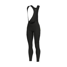 ALÉ Cyklistické nohavice dlhé s trakmi - OFF ROAD - GRAVEL STONES CARGO 2.0 - čierna