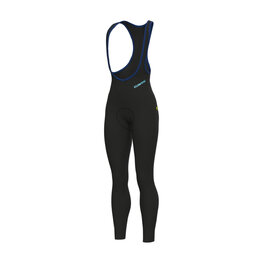 ALÉ Cyklistické nohavice dlhé s trakmi - KLIMATIK K-ATMO 3.0 - čierna