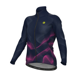 ALÉ Cyklistická zateplená bunda - PRAGMA COSMIC - modrá