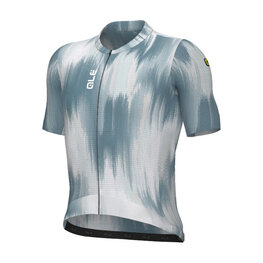 ALÉ Cyklistický dres s krátkym rukávom - PR-E ARGON - biela/modrá