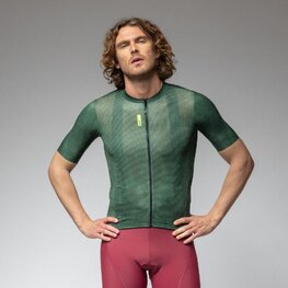 ALÉ Cyklistický dres s krátkym rukávom - PRAGMA DEEP - zelená