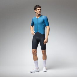 ALÉ Cyklistická kombinéza - R-EV1 EAGLE - modrá/čierna