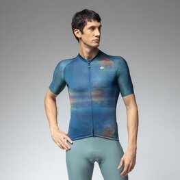 ALÉ Cyklistický dres s krátkym rukávom - OFF ROAD - GRAVEL TRACCIA - modrá