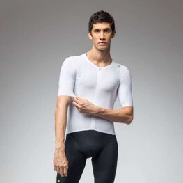 ALÉ Cyklistický dres s krátkym rukávom - R-EV1 EAGLE - biela