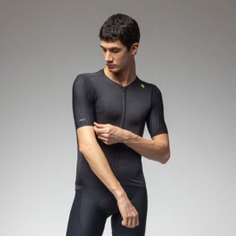 ALÉ Cyklistický dres s krátkym rukávom - EARTHY STYLE 2.0 PR-E - čierna